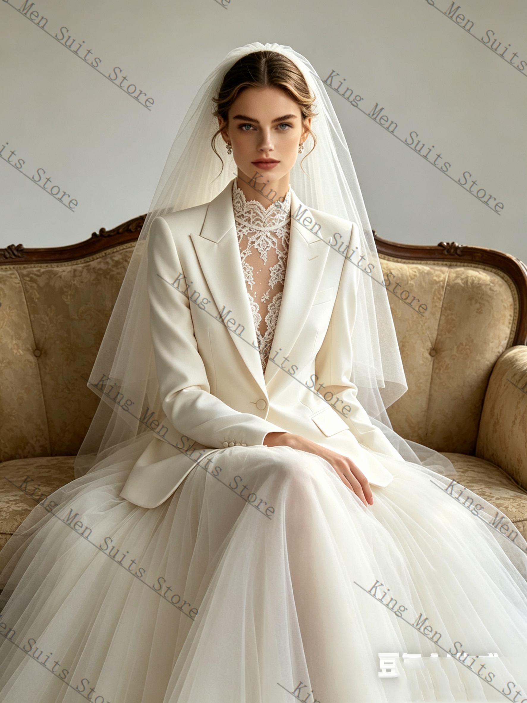 White Spring Women Suit Skirt  – Women Formal Wear With Skirt recenzja i cena
