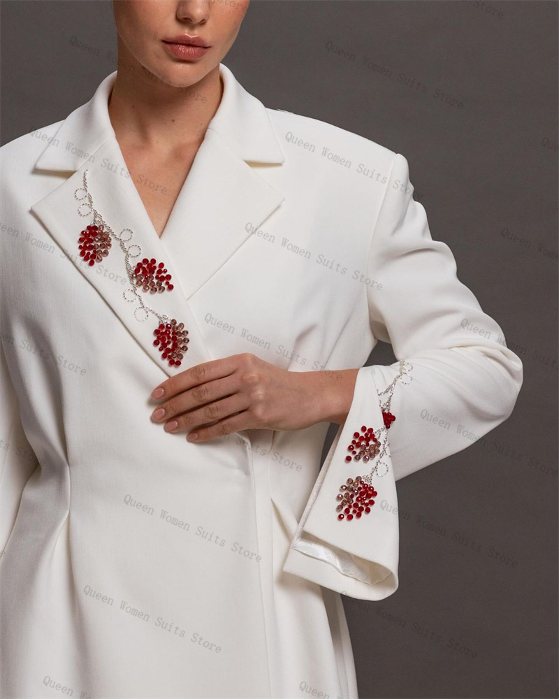Luxury White Women Suit Skirt  – Women Formal Wear With Skirt recenzja i cena