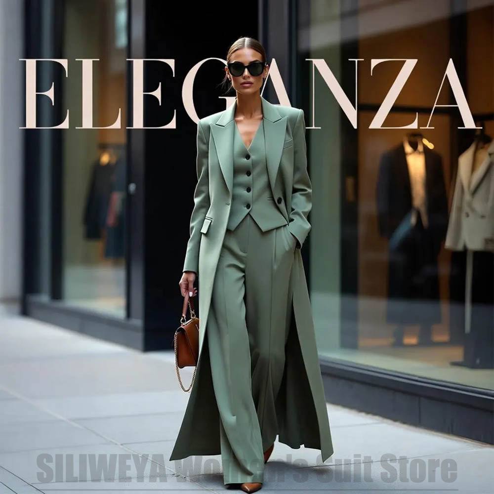 Chic Women's Suit Set Three Pi – Women Formal Wear Shirt And Pant recenzja i cena