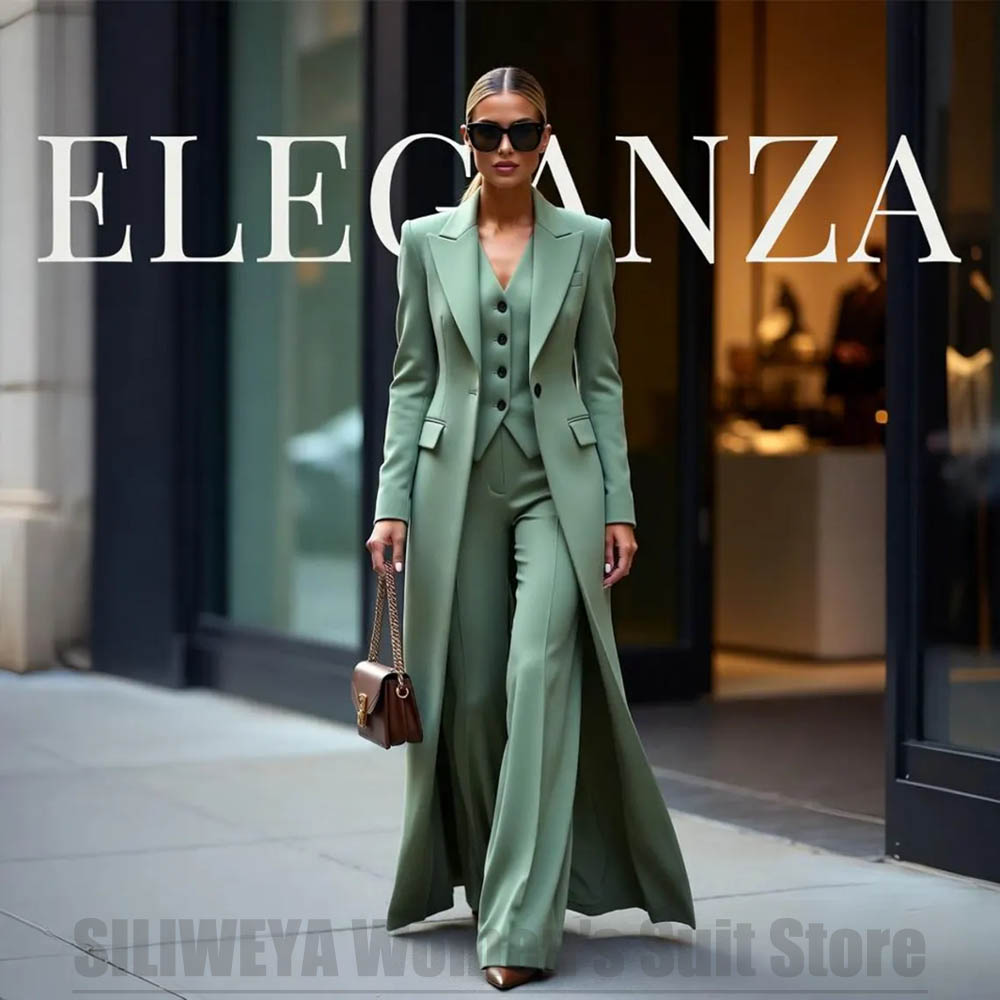 Chic Women's Suit Set Three Pi – Women Formal Wear Shirt And Pant recenzja i cena