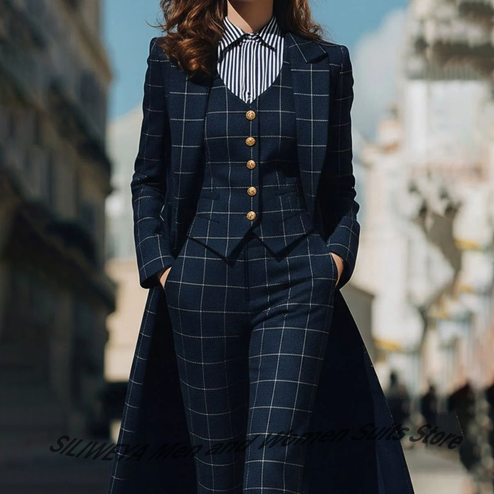 Sophisticated Navy Blue Women' – Women Formal Wear Shirt And Pant recenzja i cena