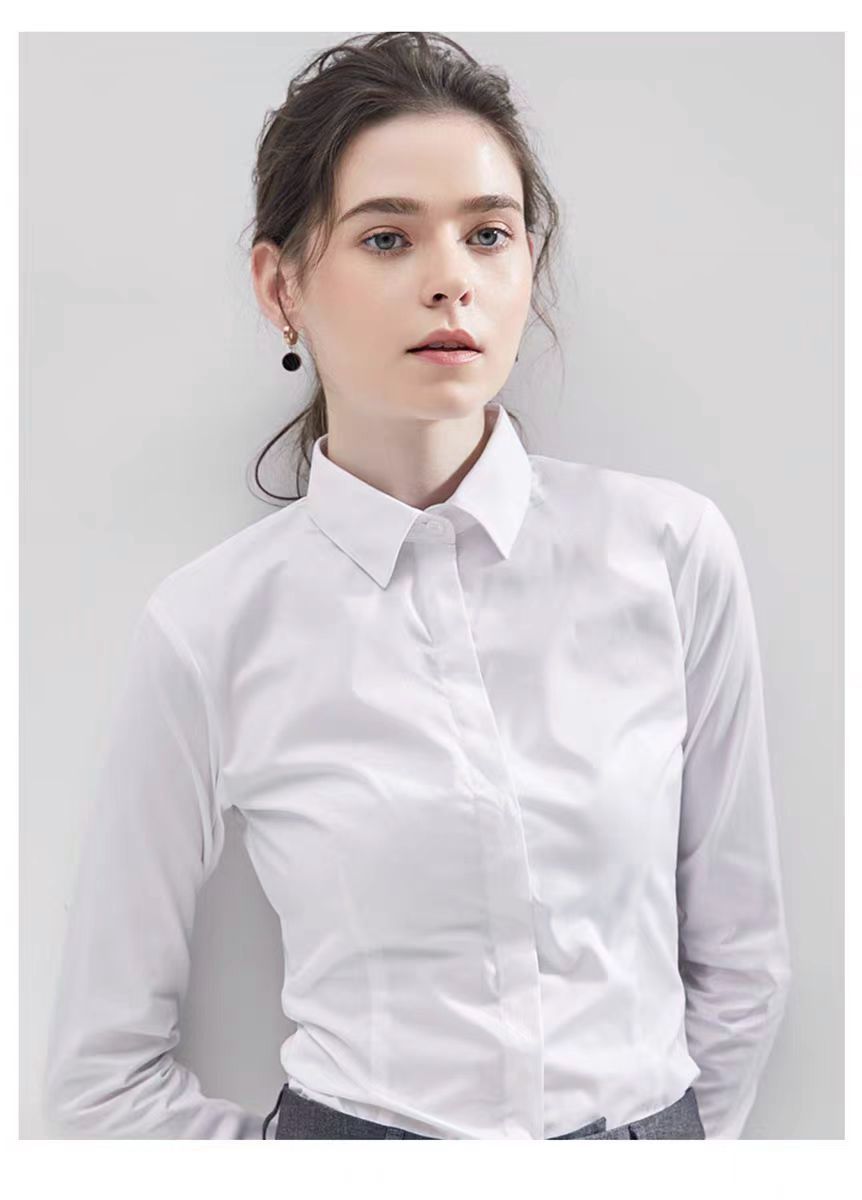 Summer Black Shirt Short-sleev – Women Formal Wear Black And White recenzja i cena
