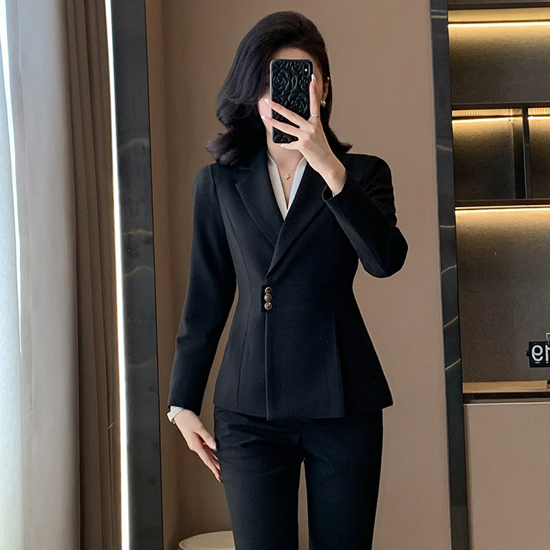 Professional women's suit for  – Women Formal Wear Shirt And Pant recenzja i cena