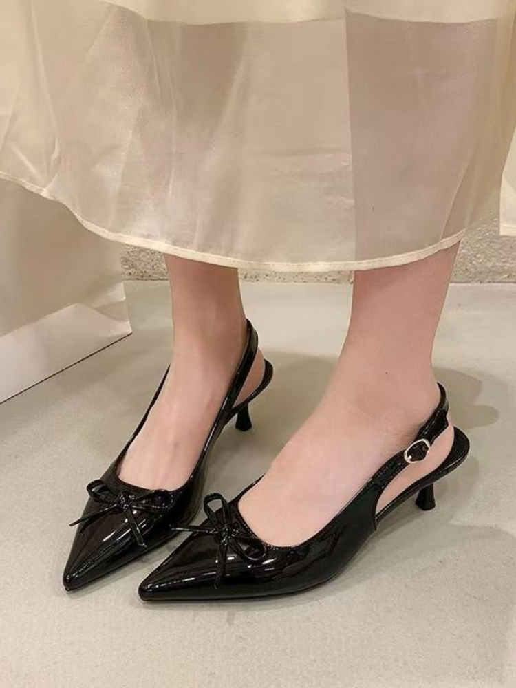 Women Patent Leather Bow Point – Women Formal Wear With Shoes recenzja i cena