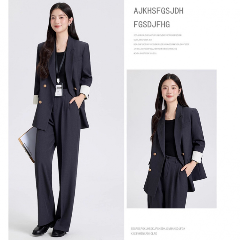 Women's Suit Set for Spring an – Women Formal Wear Shirt And Pant recenzja i cena