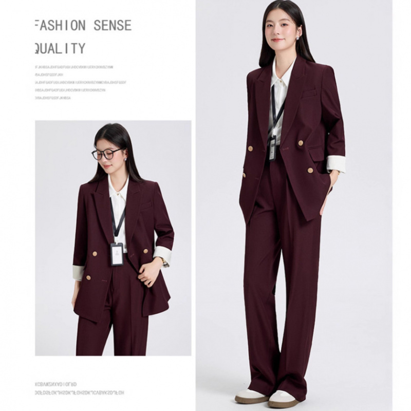 Women's Suit Set for Spring an – Women Formal Wear Shirt And Pant recenzja i cena