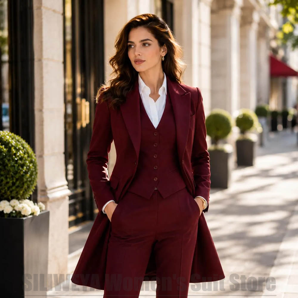 Fashion Women 3 Piece Suit Ele – Women Formal Wear Shirt And Pant recenzja i cena