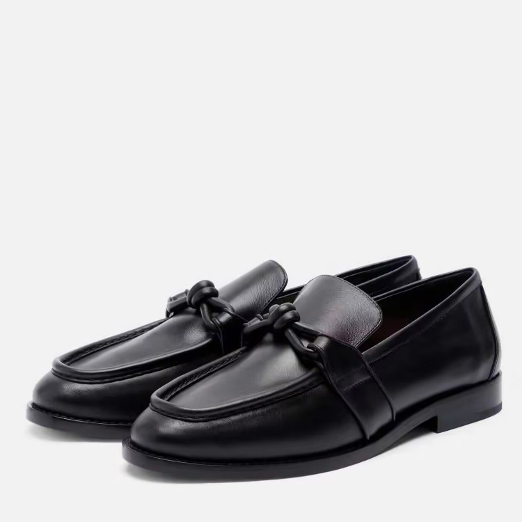Women's Leather Knot Detail Lo – Women Formal Wear With Shoes recenzja i cena