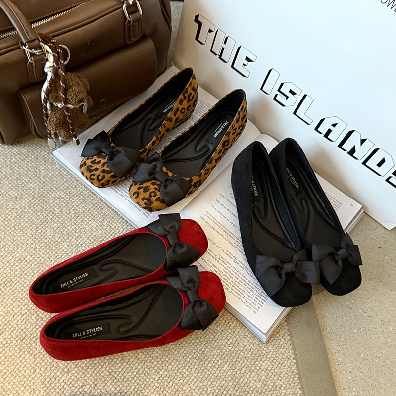 Multi-Color Suede Ballet Flats – Women Formal Wear With Shoes recenzja i cena