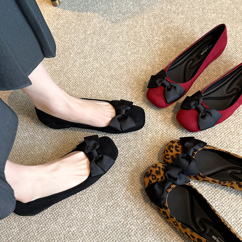 Multi-Color Suede Ballet Flats – Women Formal Wear With Shoes recenzja i cena