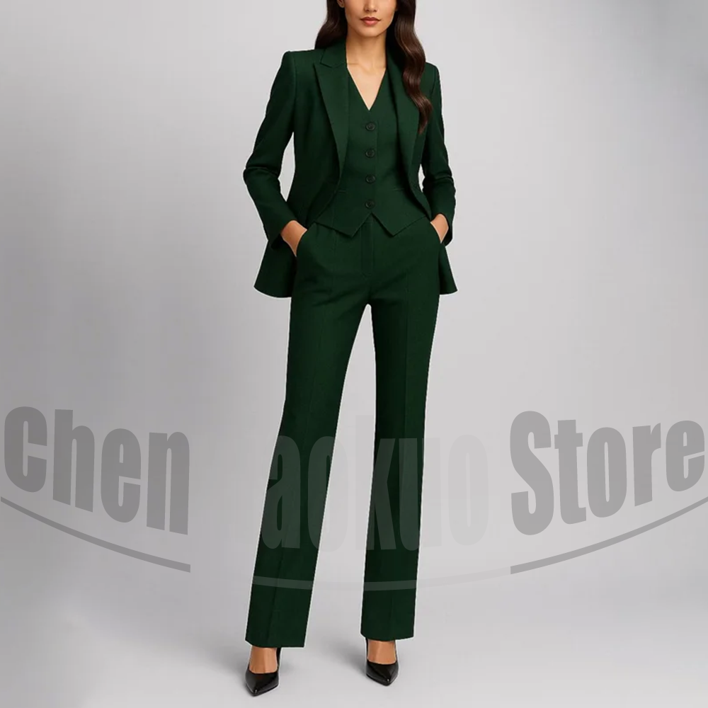 Women's Three Piece Suit Set F – Women Formal Wear Shirt And Pant recenzja i cena