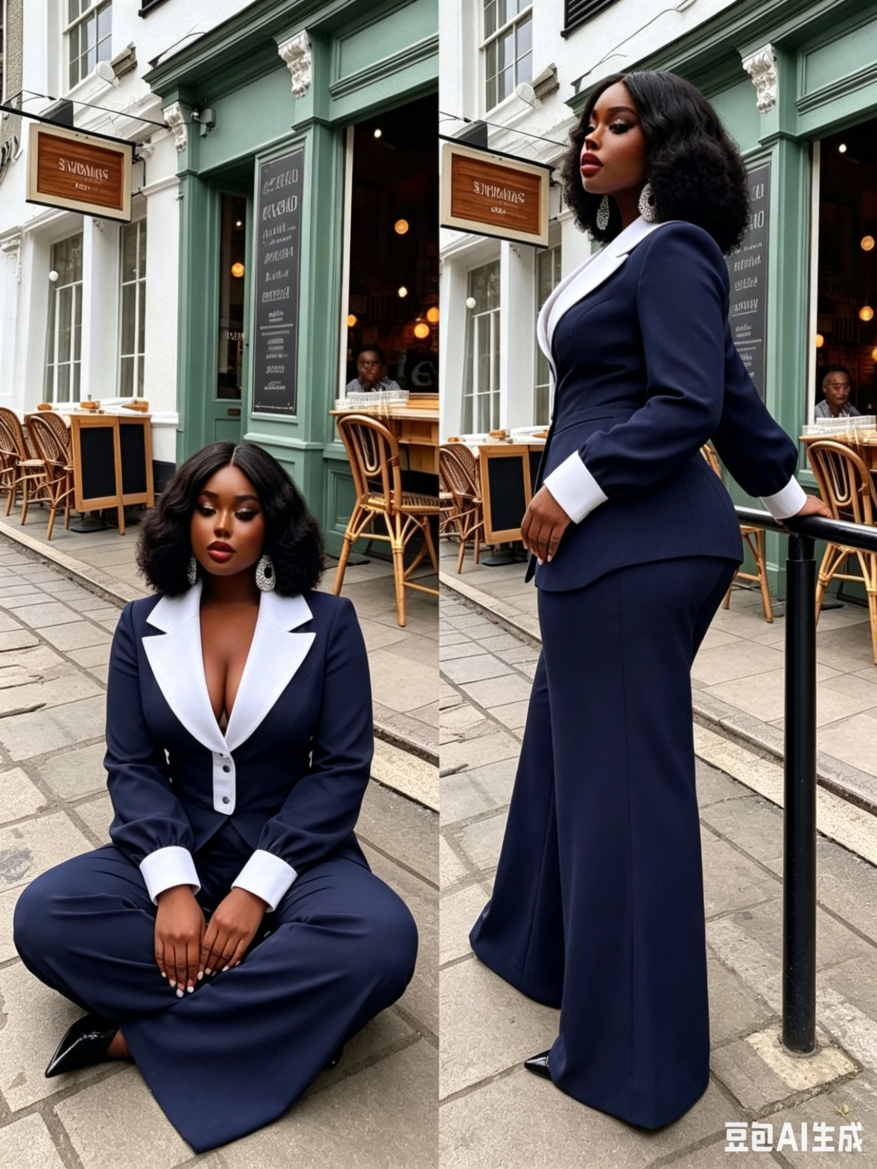 White Black Pinstripe Women Su – Women Formal Wear Black And White recenzja i cena