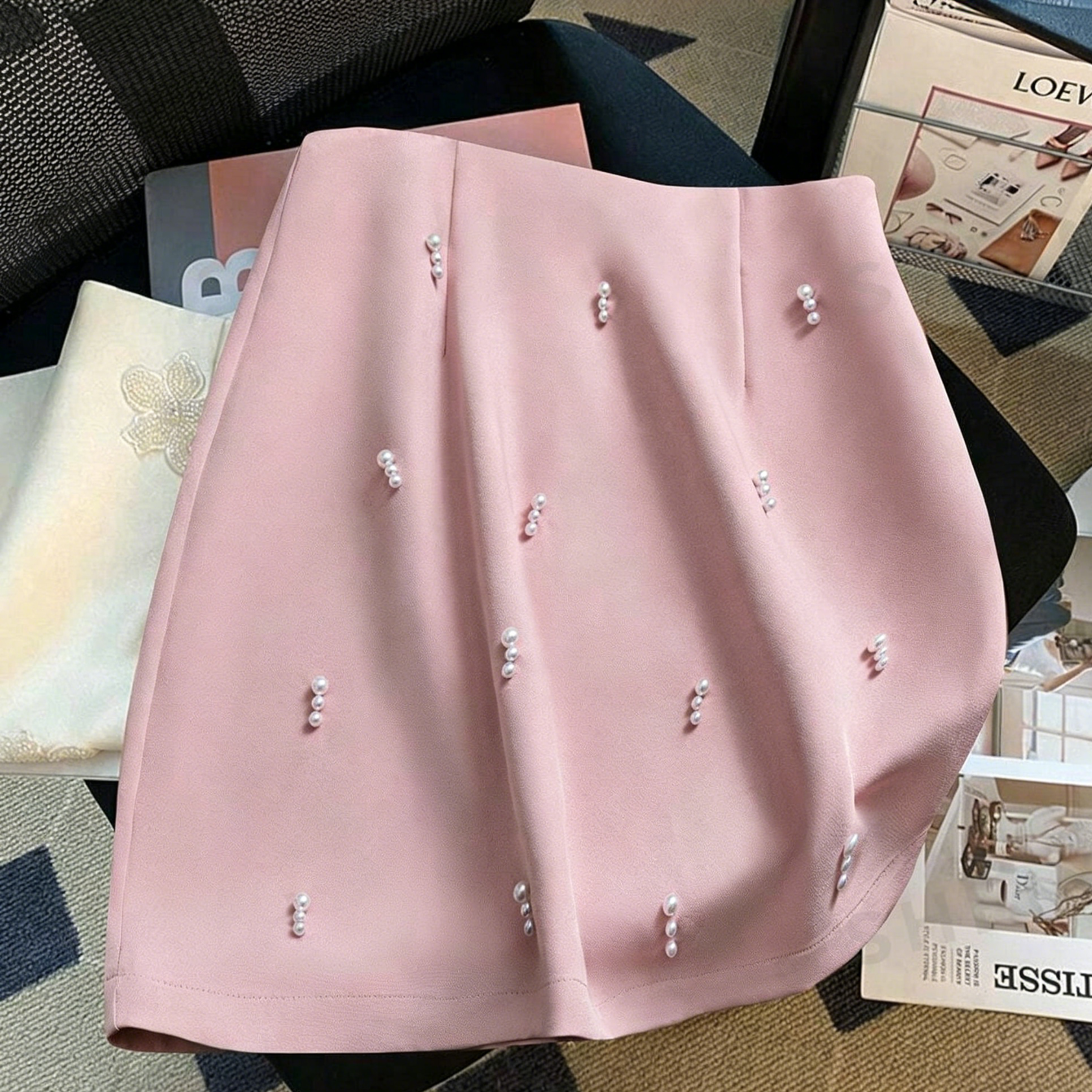 Women's MID Waist Pearl A-Line – Women Formal Wear With Skirt recenzja i cena