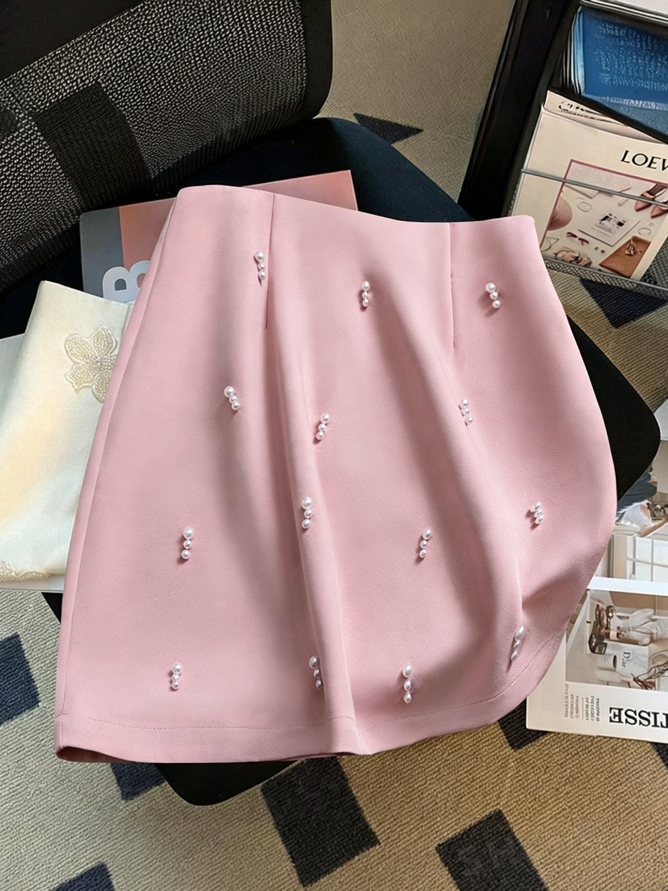 Women's MID Waist Pearl A-Line – Women Formal Wear With Skirt recenzja i cena