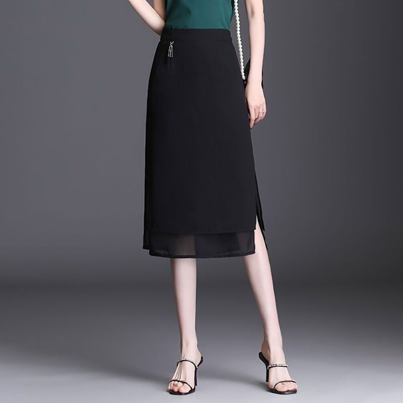 Women High Waist Black Midi Sk – Women Formal Wear With Skirt recenzja i cena