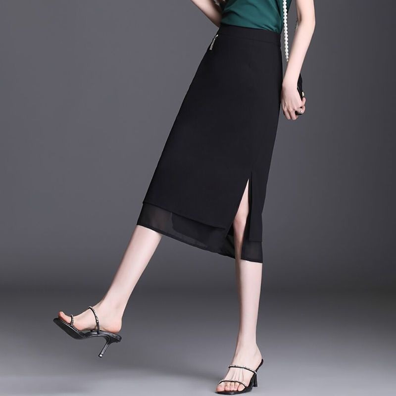 Women High Waist Black Midi Sk – Women Formal Wear With Skirt recenzja i cena