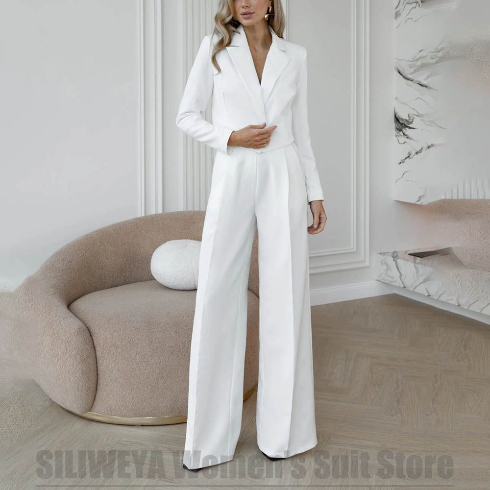 Fashion Women's Suit Two Piece – Women Formal Wear Shirt And Pant recenzja i cena