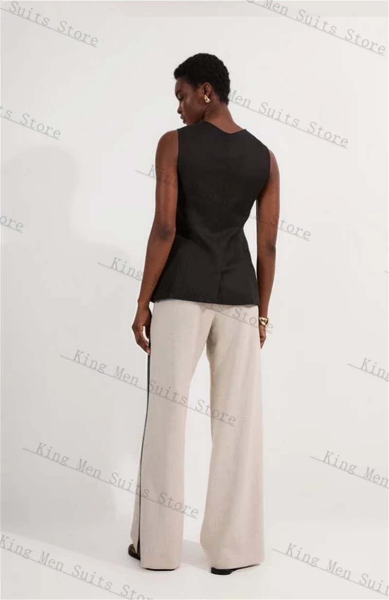 Black Formal Women Suits Set 2 – Women Formal Wear Black And White recenzja i cena