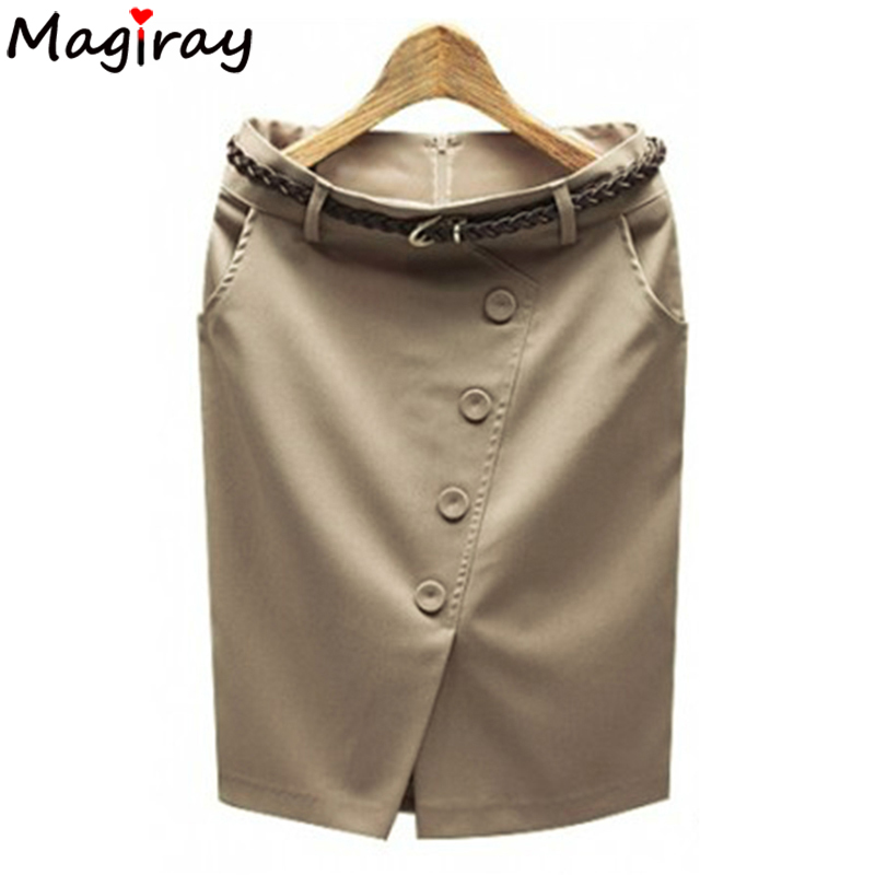 Women's Button Split Hem High  – Women Formal Wear With Skirt recenzja i cena