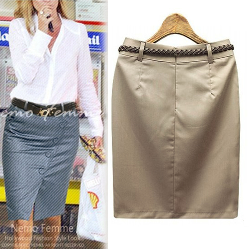Women's Button Split Hem High  – Women Formal Wear With Skirt recenzja i cena