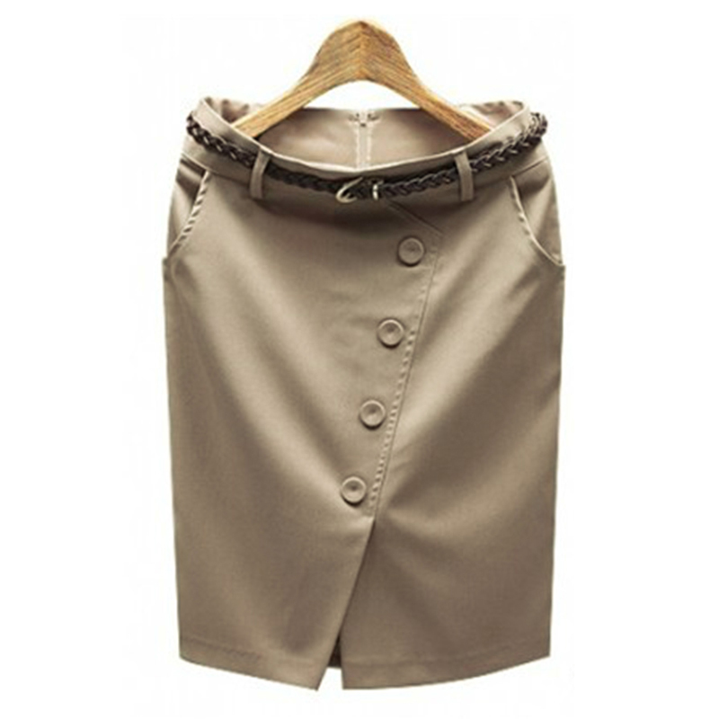Women's Button Split Hem High  – Women Formal Wear With Skirt recenzja i cena