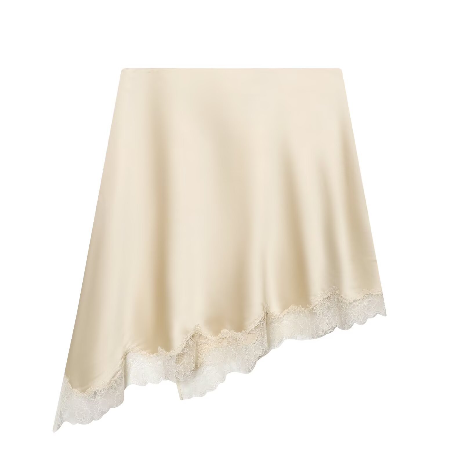 Women's Elegant Satin Lace Hem – Women Formal Wear With Skirt recenzja i cena