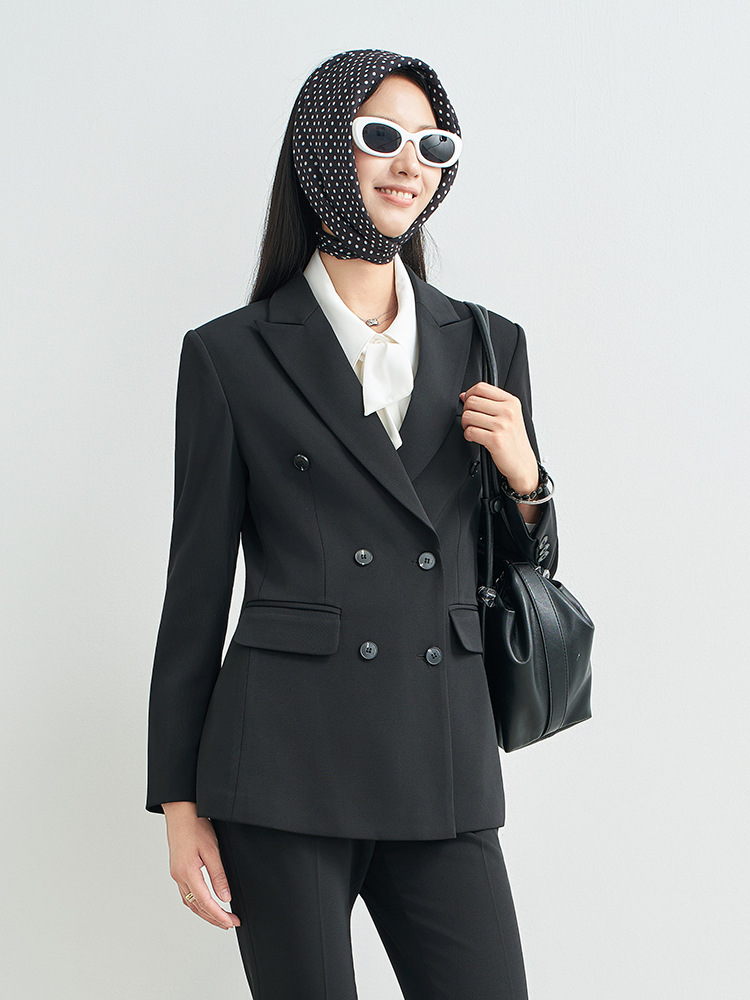 Navy Blue Professional Skirt S – Women Formal Wear Shirt And Pant recenzja i cena