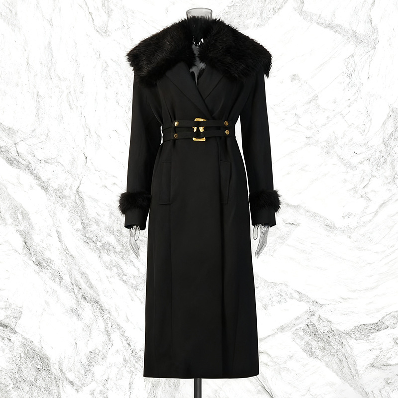 Fur Women Coat Windbreaker Bel – Women'S Office Formal Wear For Ladies recenzja i cena